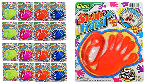 JA-RU Giant Sticky Hands for Kids (12 Pack) – Stretchy Sticky 414-12s