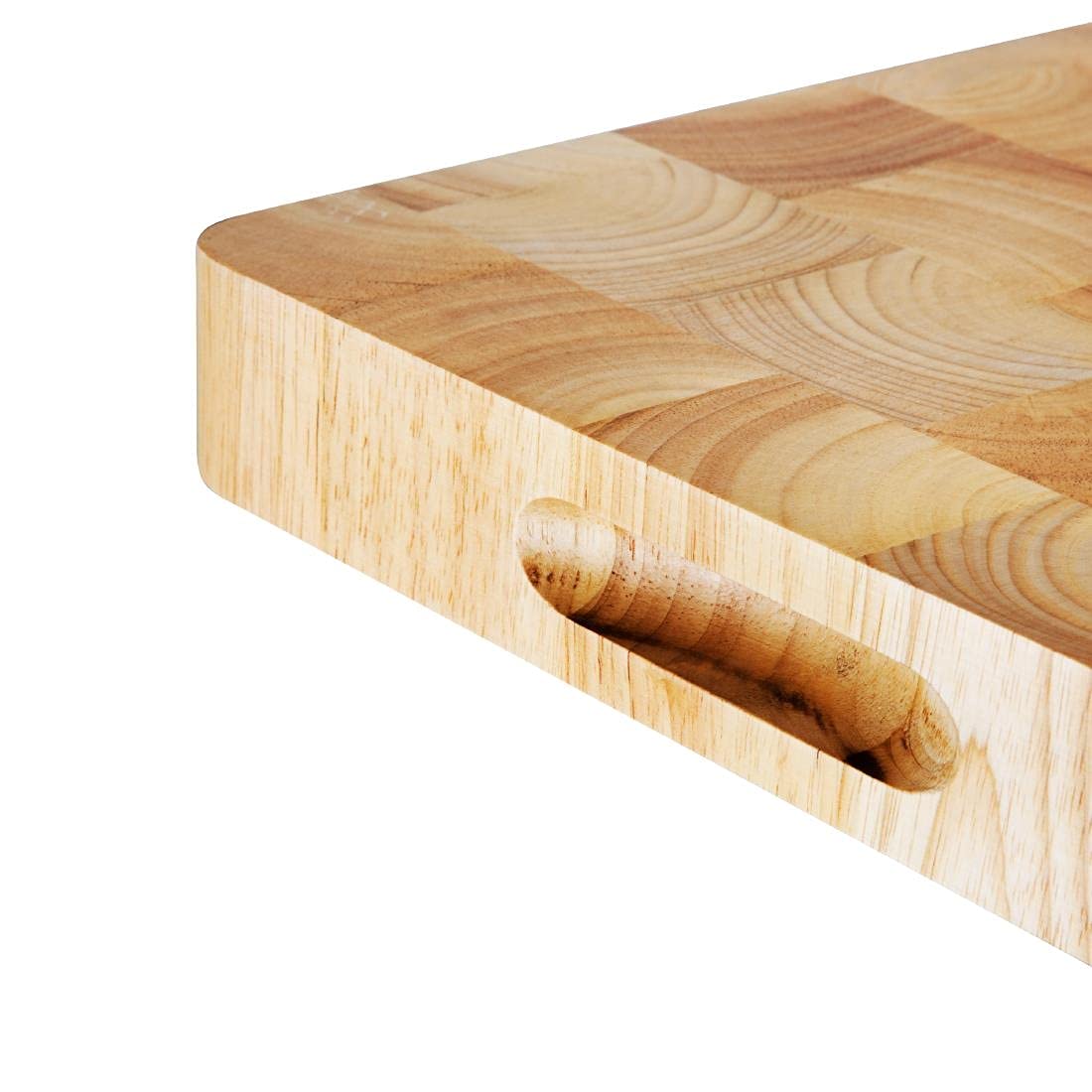 Vogue Tagliere rettangolare in legno per uso alimentare e vassoio da portata, medio, superficie antibatterica naturale, dimensioni: 45 x 455 x 305 mm (altezza x larghezza x lunghezza), C459