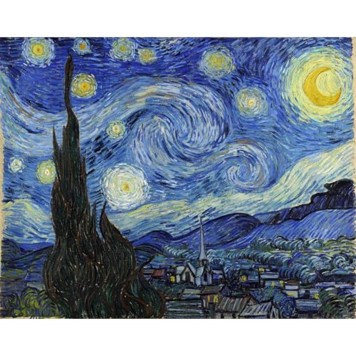 Impression de qualité supérieure Van Gogh Nuit étoilée toile 101,6x127