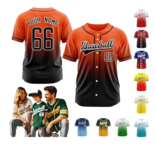Custom Baseball Jersey Stitched Printed Personalized Team Name Number Logo Jerseys Customized Shirt for Men Women Kids miniatura 1