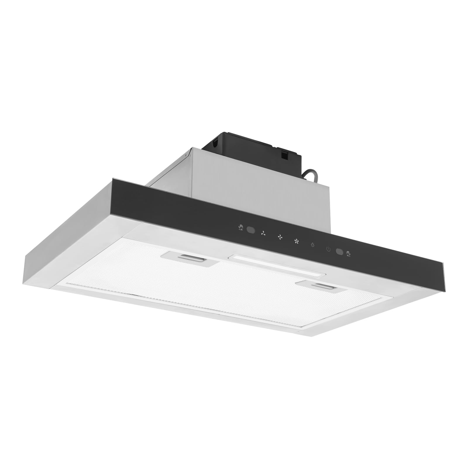 Okap kuchenny 60 cm, obieg powietrza 120 W, 2200 obr./min, czysty silnik miedziany, 60 cm, moc ssania 350 CFM, okap kuchenny, 3 biegi, okap kuchenny z filtrem
