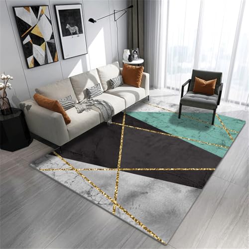 RUGMRZ Alfombra Juegos Bebe 50x80CM Suelo Gaming 5 Negro Alfombras Online Baratas Pasillo Sofas Baratos Gris Antideslizante...