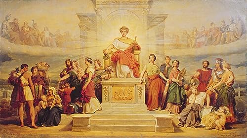 Art tableau Allégorie de la de Paris Picot - Image sur toile décoration murale 60x90cm