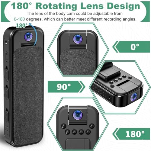 Image of DDLC 2MP WiFi Mini Pocket Camera 1080P Full HD Wearable Body Cam with Audio & Video Recording 32GB SD Card Support | Motion Alert | Loop Recording Portable Indoor | Outdoor Security Cam (Pocket Cam)