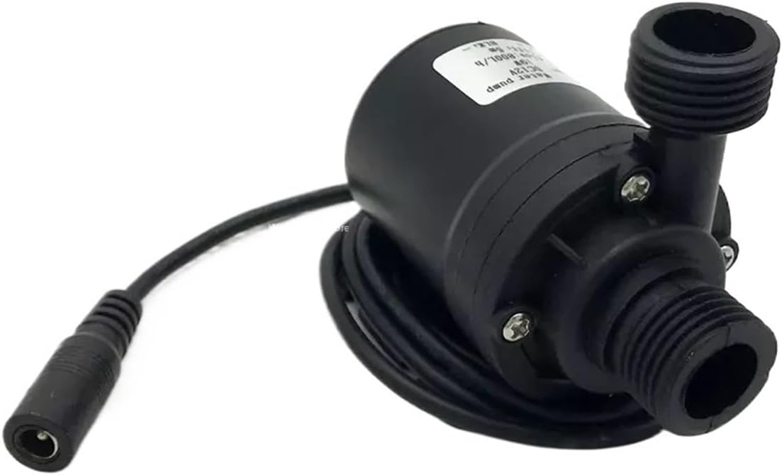 Ultra-quiet DC 12V 24V household 800L/H portable brushless motor submersible pump 5M suitable for cooling system fountain heater(24V DC Connector)