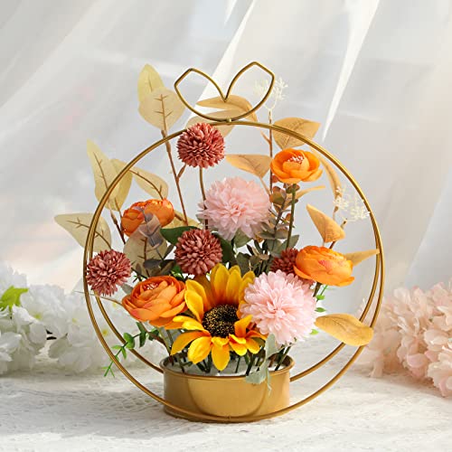 Paper Spiritz Artificial Flowers For Centerpieces Floral Centerpieces For Sweetheart Table, Head Table, Ceremony Reception Silk Flowers For Home Decor Indoor Outdoor #TOP3