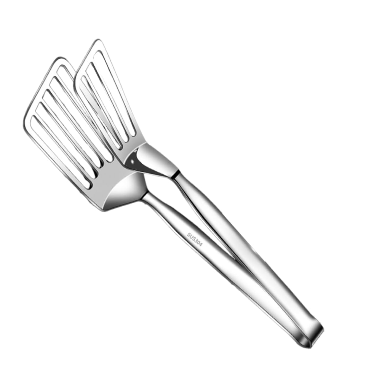 OKUMEYR Fried Fish with Flipping Fish Spatula Rice Strainer Kitchen Gadget Dish Drying Rack Serving Utensil Air Ladle Bristle Peanut Butter Stirrer Plate Platter 304 Stainless Steel Silver