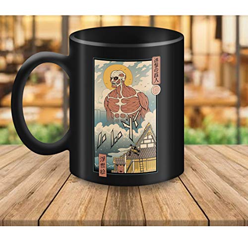 Titan In Edo Attack on Titan Colossal Titan Edo Art Coffee Mug Tea Mug