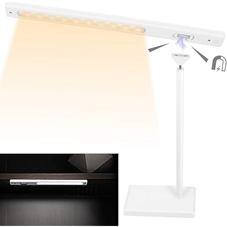 Amazon Co Jp デスクライト 電気スタンド Led 卓上ライト 目に優しい マグネット付き キッチンライト テーブルスタンド タッチセンサー 電球色 昼白色 昼光色 調光 読書灯 勉強ライト 角度調節可能 クロゼット 玄関 押し入れ適用 ホーム キッチン