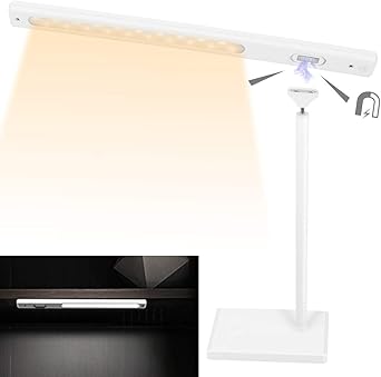 Amazon Co Jp デスクライト 電気スタンド Led 卓上ライト 目に優しい マグネット付き キッチンライト テーブルスタンド タッチセンサー 電球色 昼白色 昼光色 調光 読書灯 勉強ライト 角度調節可能 クロゼット 玄関 押し入れ適用 ホーム キッチン