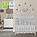 Dream On Me Ava 4-in-1 Convertible Mini Crib in Pebble Grey, 635-PG, Greenguard Gold Certified, Non-Toxic Finish, Comes with 1