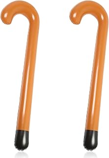 100 Days of School Inflatable Cane Old Man Inflatable Cane Blow Up Walking Stick Inflatable Cane Kids 100 Days of School Cane Inflatable Crutches Kids Cane Prop Funny Old Age Costume Accessories
