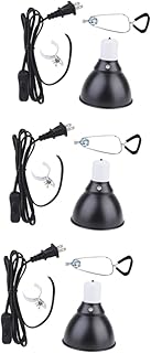 Balacoo 3 Peças Sombra De Lâmpada De Aquecimento Para Animais De Estimação Tampa De Lâmpada De Réptil Suporte De Lâmpada De Terrário Abajur De Cúpula Profunda Tampa De Lâmpada De Terrário