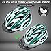 Zacro Adult Bike Helmet Lightweight - Bike Helmet for Men Women Comfort with Pads&Visor, Certified Bicycle Helmet for Adults Youth Mountain Road Biker