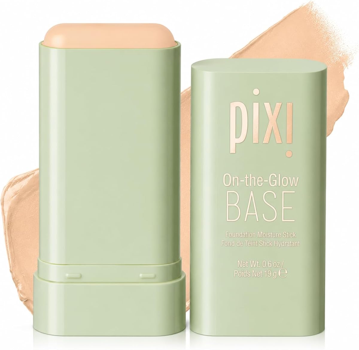 Pixi Beauty On-the-Glow Base| Tinted Moisturizer Foundation Stick | Beige: Medium, neutral shade| 0.6 oz / 19g