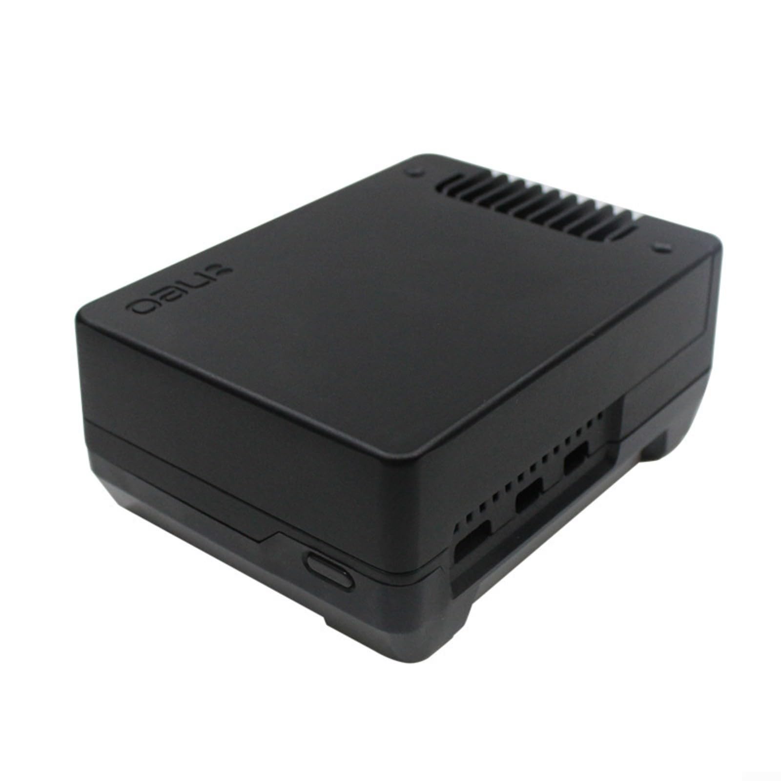 Argon NEO 5 M2 NVMe Custodia in lega di alluminio per Raspberry Pi 5 con dissipatore di calore integrato e supporto PCIE, nero, ideale per espansione avanzata di archiviazione (A)