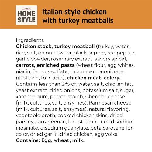 Campbell'S Homestyle Italian-Style Chicken Soup With Turkey Meatballs thumb #4