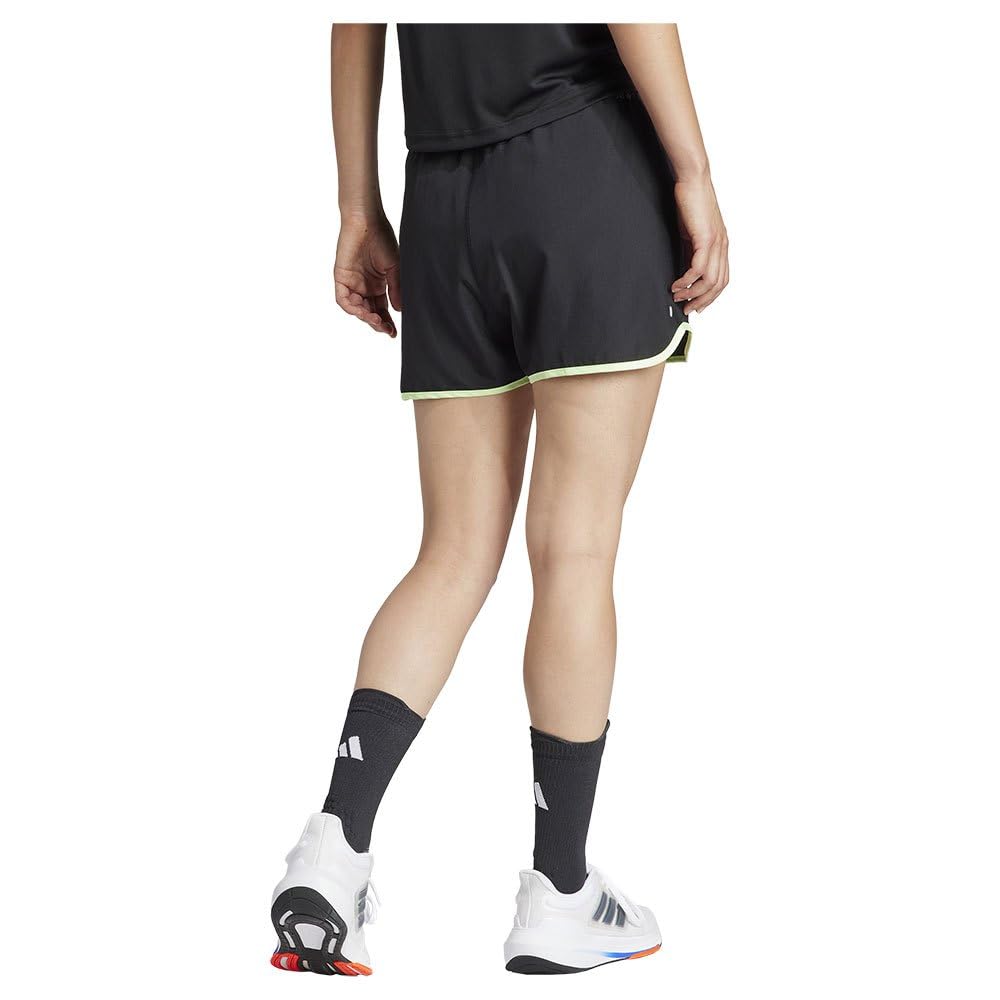 adidas Damskie szorty Run It, L 10 cm czarne, Czarny, L