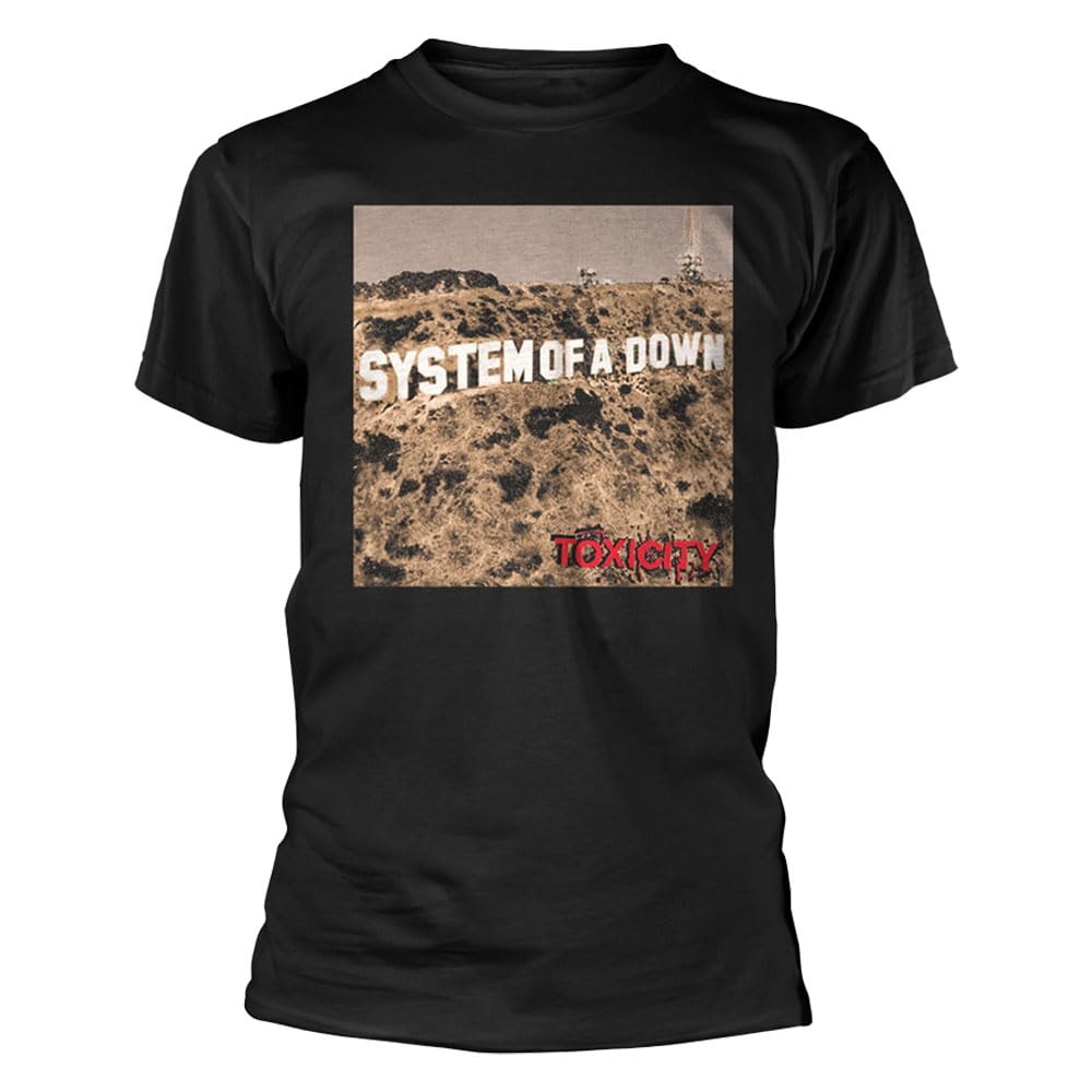 Plastic Head System of A Down Toxicity T Shirt L Black
