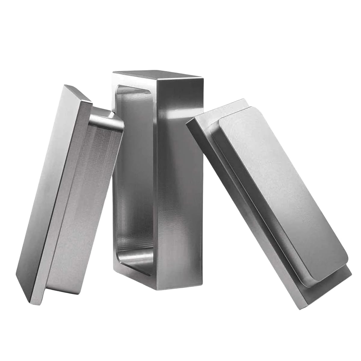 Huba Kolophonium-Vorpressform, 2 "x4" Aluminium rechteckige Vordruckplatte für Kolophonium-Extraktion, langlebige wiederverwendbare Vorpressform