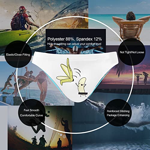 Men Swim Brief Bikini Funny Yellow Banana Cartoon Beach Bikini for Men Swim Underwear Medium2