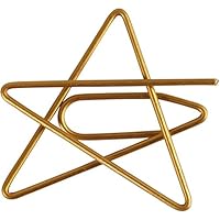 Clips Stern Größe 30x30mm gold 6 Stück