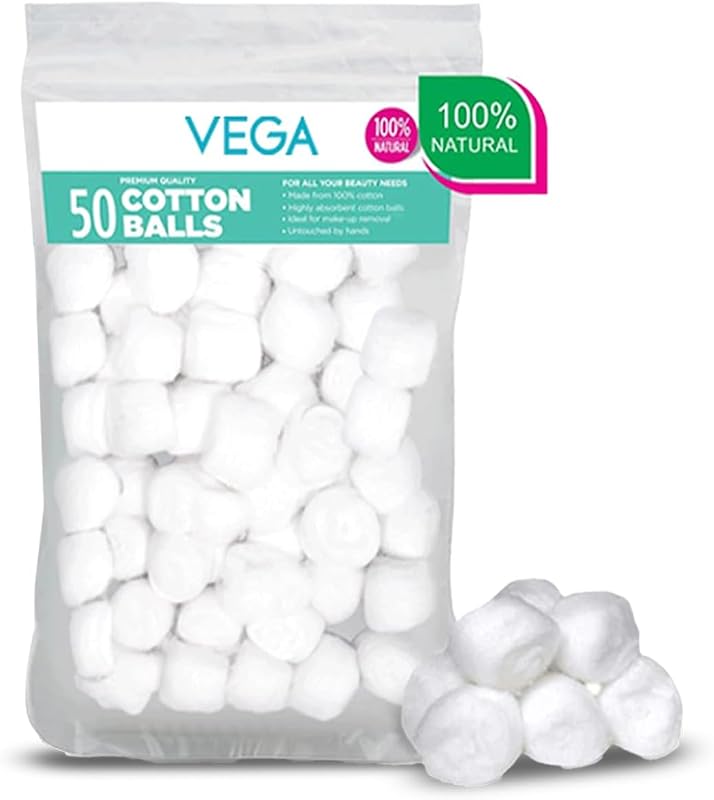 Bolas de algodão VEGA, pacote com 50 unidades
