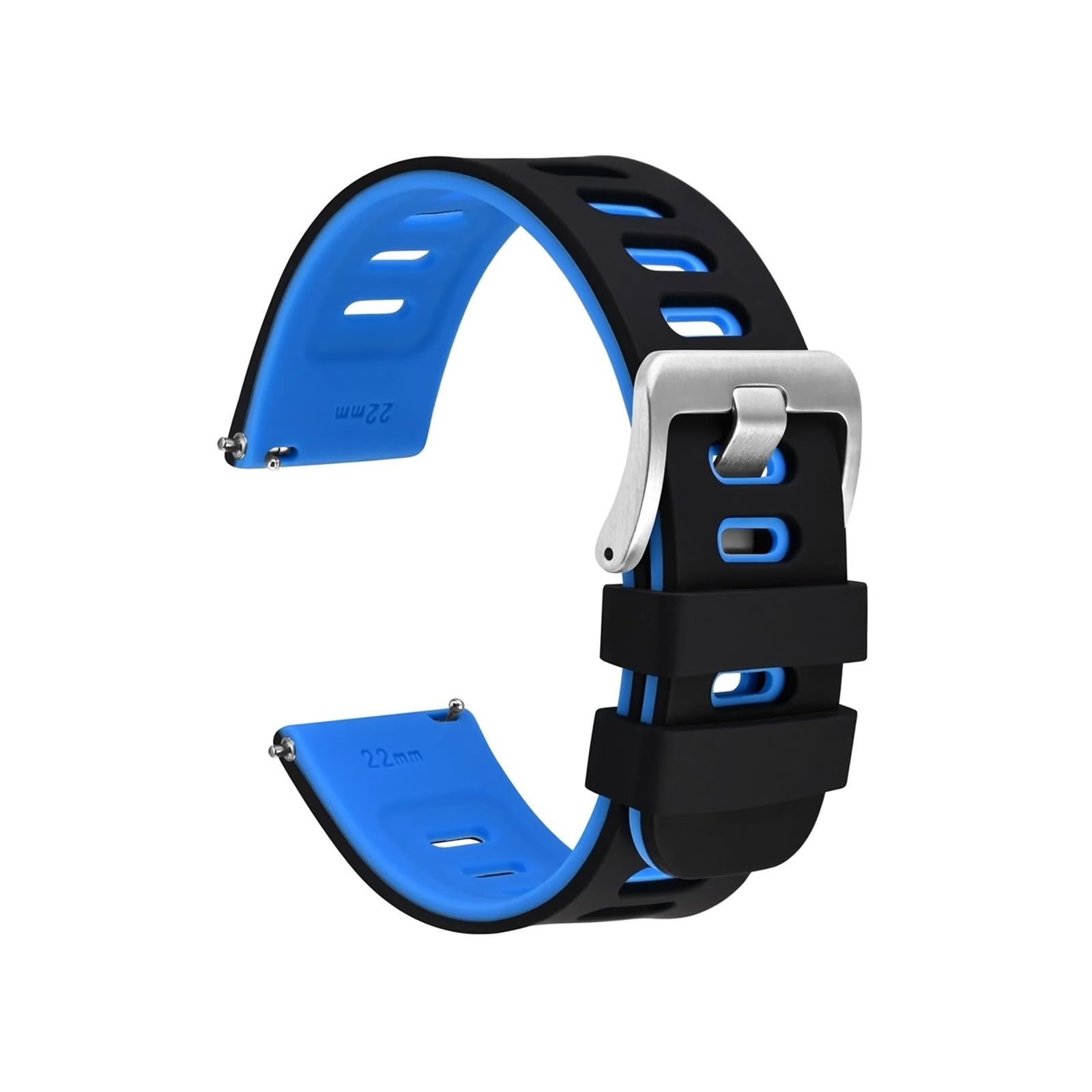 Correa de reloj de silicona de 22 mm apta for Huawei Watch GT 2 46 mm Correa deportiva suave Pulsera Correa de reloj apta for Samsung Galaxy Watch 46 mm Gear S3