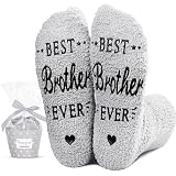 HAPPYPOP Great Brother Gifts from Sister - Birthday Gift Ideas for Adult Brothers, Funny Men Socks, Presents for Siblings