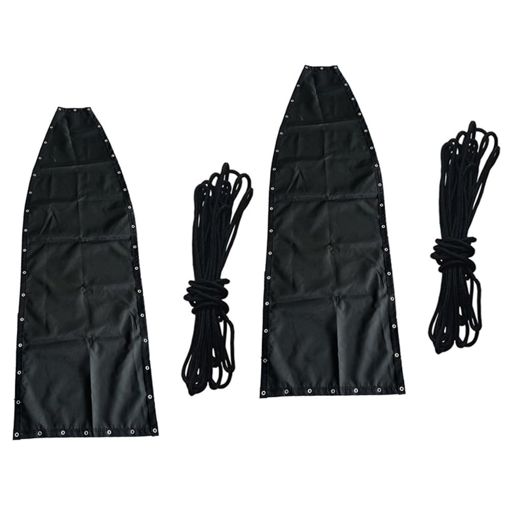 Textileno negro de repuesto para asiento de silla columpio colgante, 64 x 197 x 23 cm, tela con cuerda