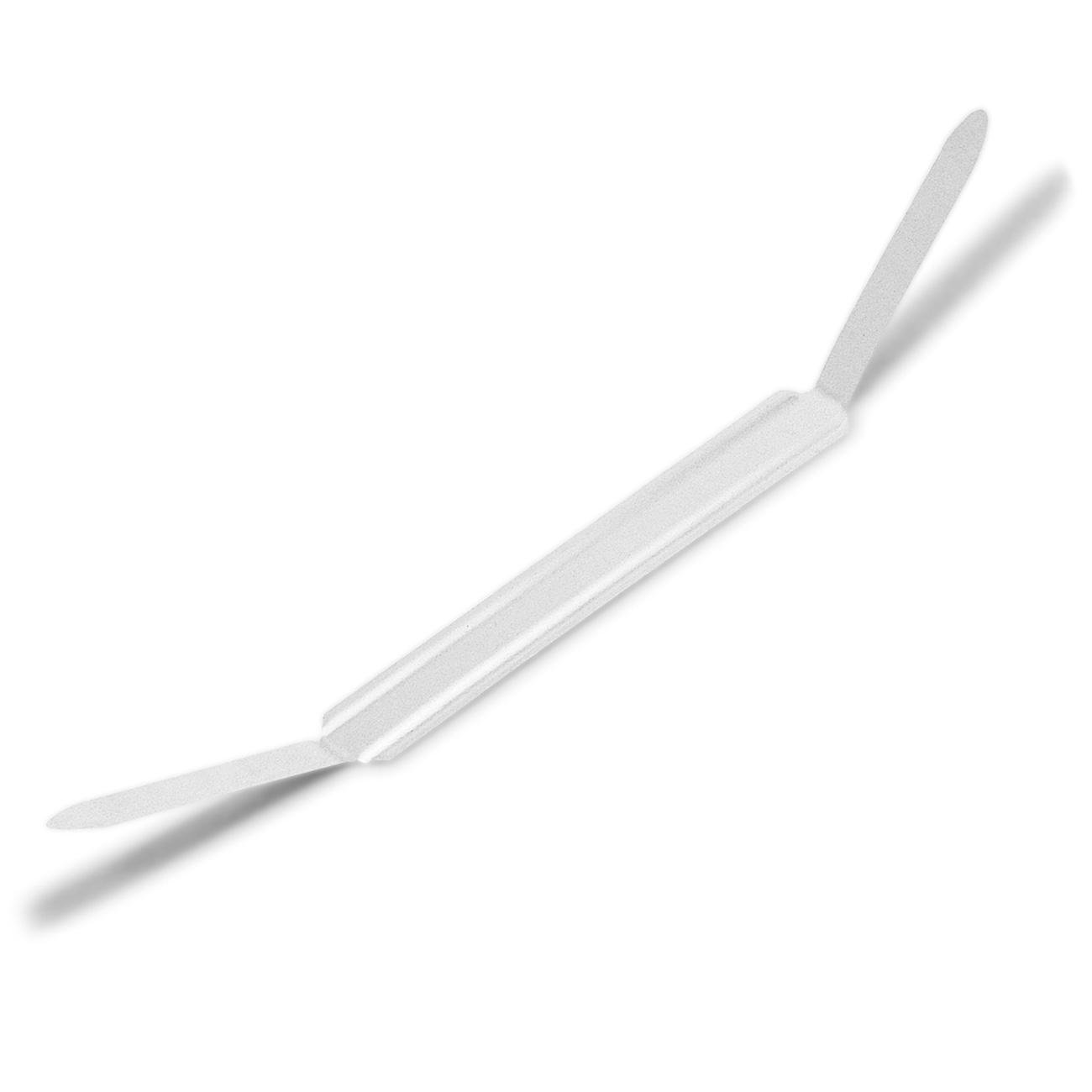 ACCOACCO 70023 Prong Bases for Two-Piece Paper Fasteners, 2" Cap., 2 3/4" Center, Silver (Box of 100)