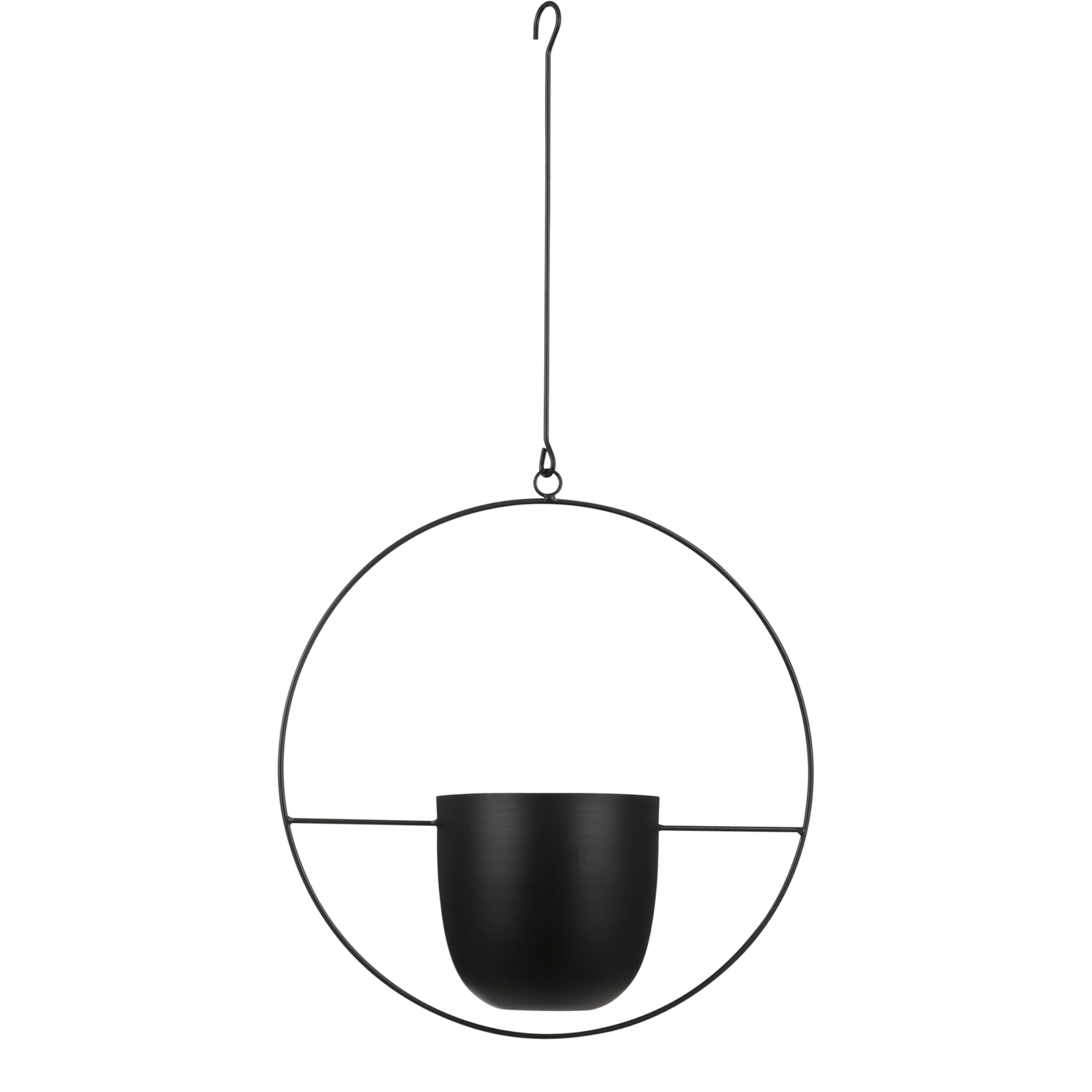 Mica Decorations Hängender Blumentopf Dexter, L34 x B14 x H65 cm, Schwarz