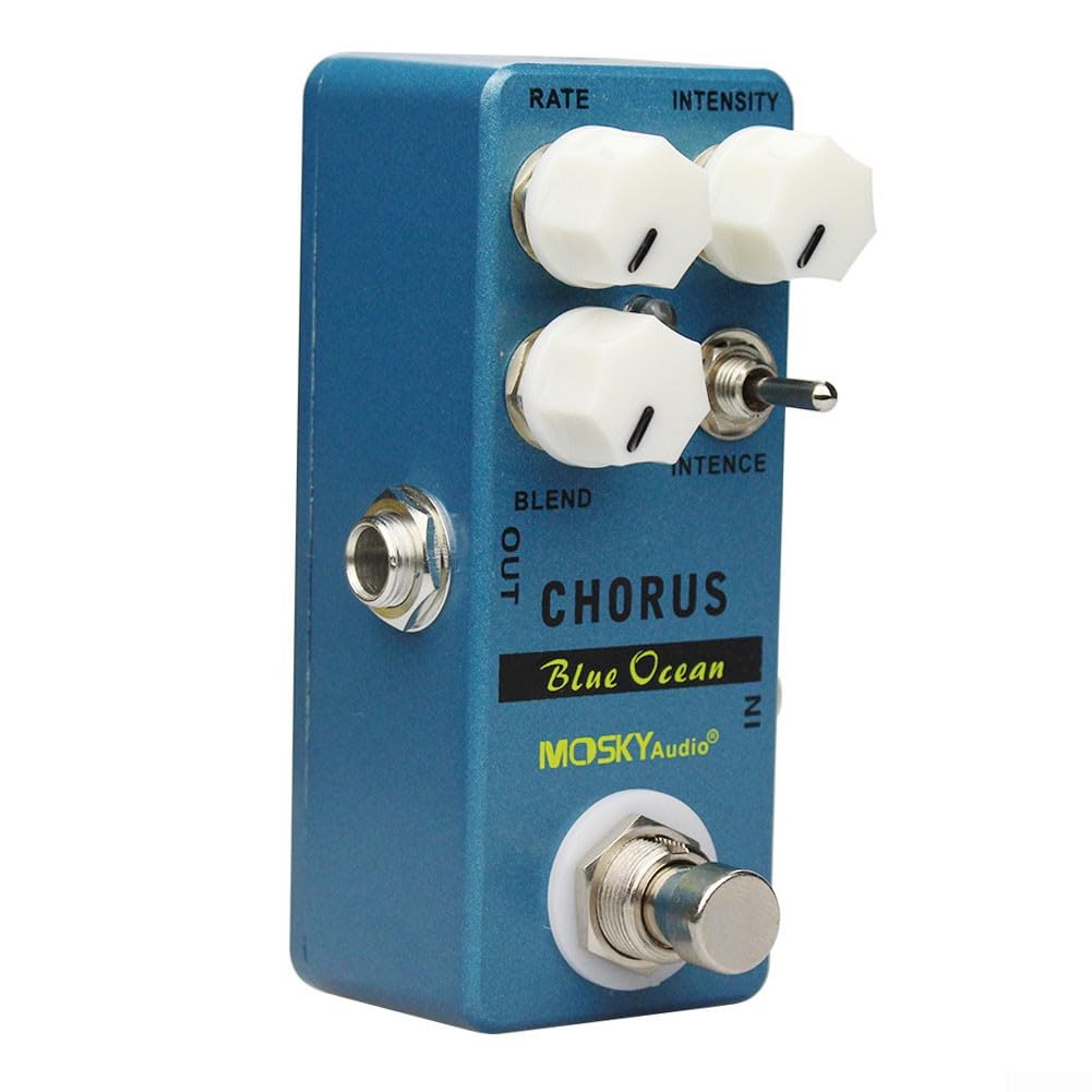Chorus Blue Efectos Guitarra Pedal Efecto True Bypass, Accesorios de música de guitarra