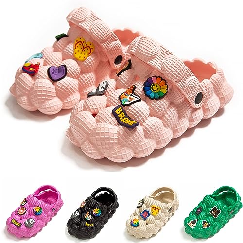 Unisex Bubble Slides Sandals for Kids Golf Ball Slides Bubble Clogs Garden Shoes Girls Boys Comfy Anti-Slip for Shower Beach Bath Indoor and Outdoor