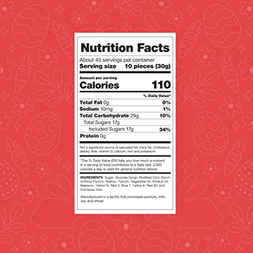 Assorted Fruit Speckled Jelly Beans, Chewy Candy, 3 Pound Bag #TOP4