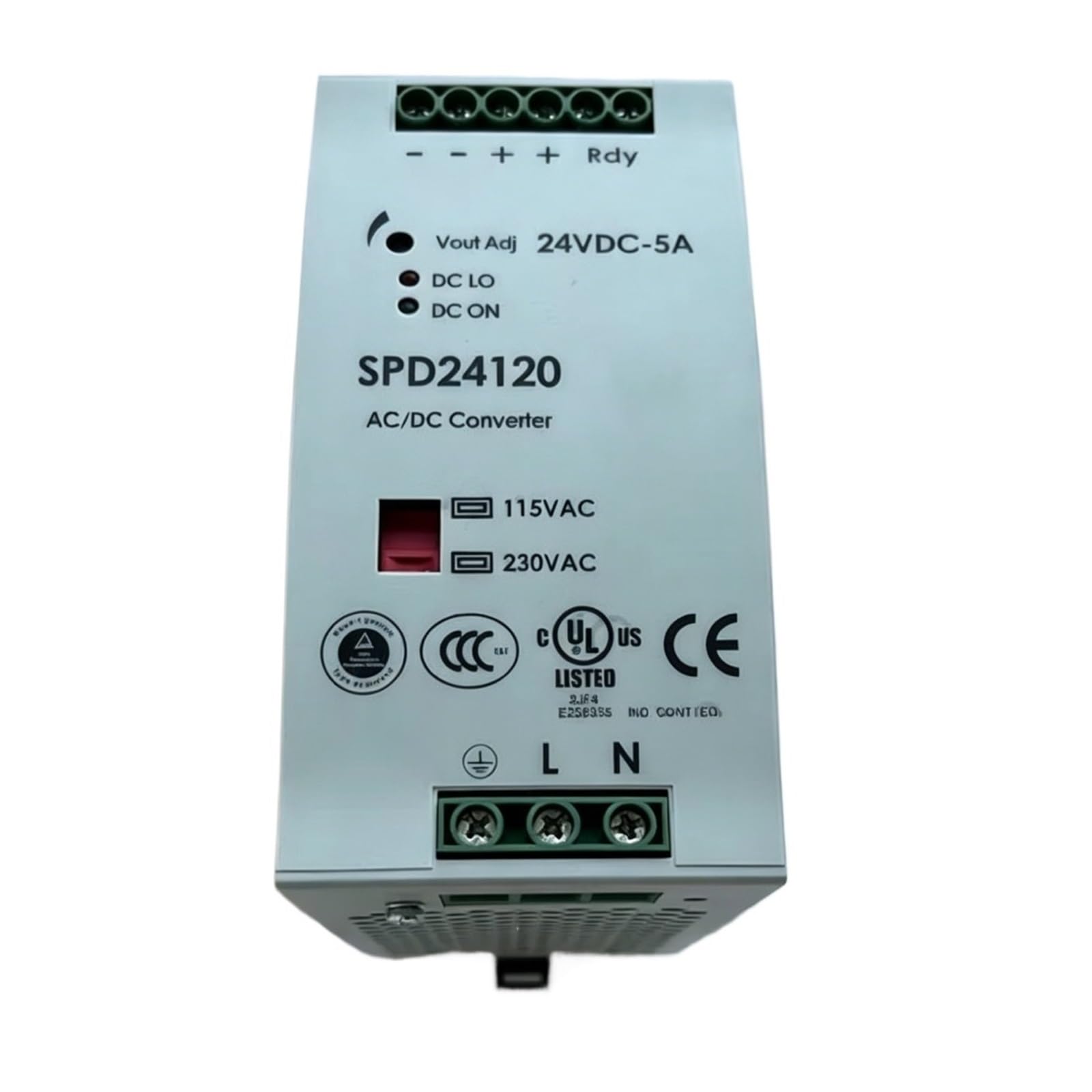 Switching power supply SPD24120 INPUT：115/230V AC OUTPUT：24V DC 5A 47-63Hz