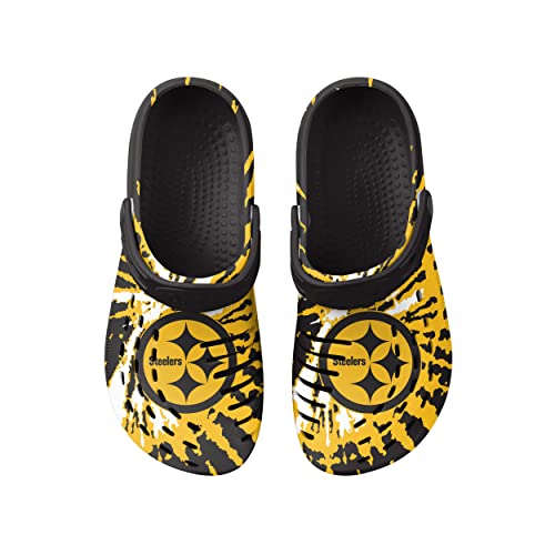 Image of FOCO Mens NFL Team Logo Tie-dye Garden Water Sandals Shoes Slipper Clogs with Strap