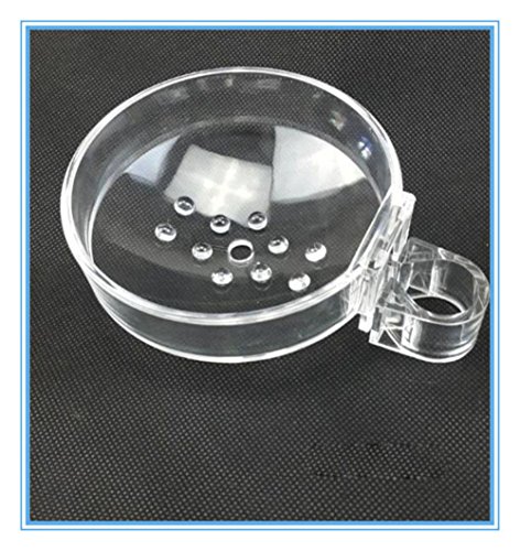 INCHANT Accesorios de baño moderno ABS moderno Sostenedor de jabón de baño con clip contemporáneo Se adapta a 22 mm Riser Rail / Tube-fácil de instalar