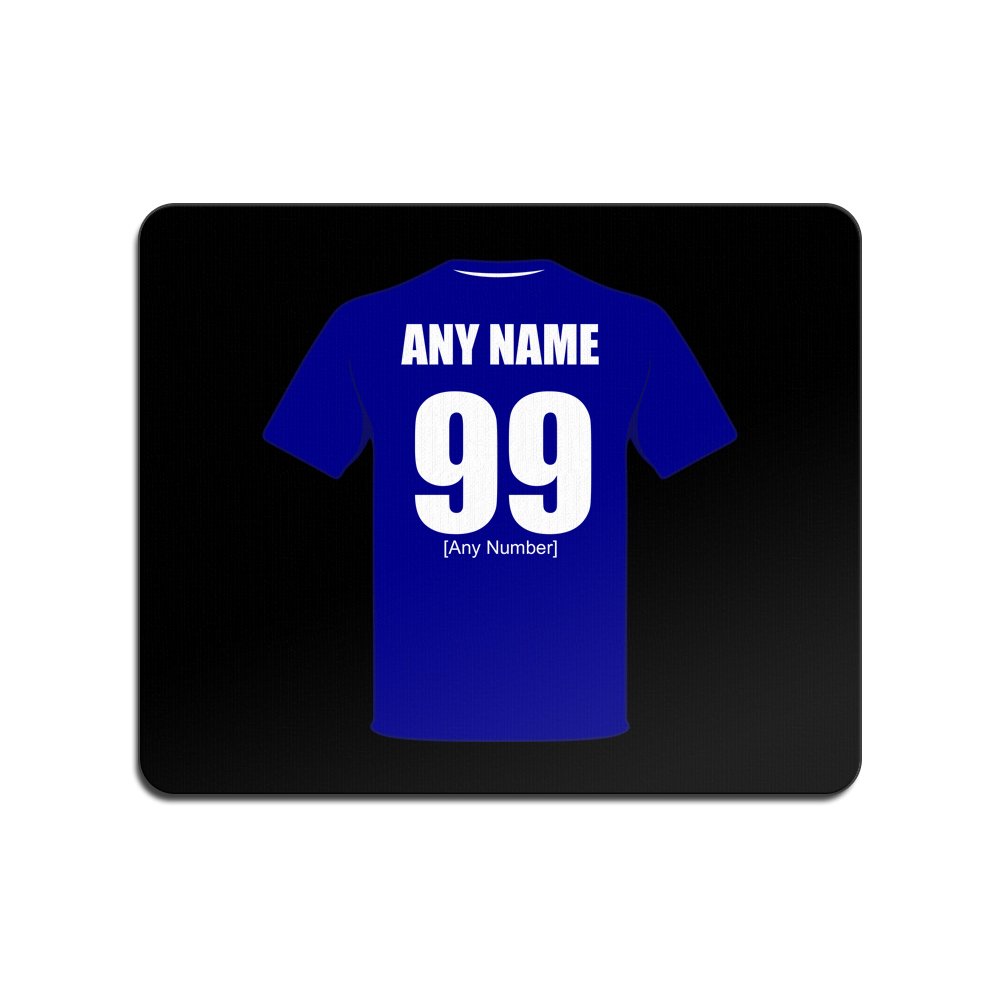 Unigift Black Personalised Gift - Birmingham City Mouse Mat (Football Club Design Theme, Colour Options) - Any Name/Message On Your Unique Pad Mousemat Mousepad - The Blues