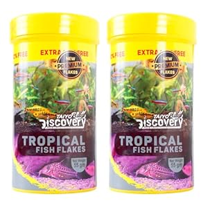 Taiyo Pluss Discovery Premium Tropical Flakes Fish Food, 55G (50 G + Extra 10% Free) (Pack Of 2) – All Life Stages