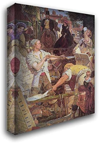 Work [Detail] 20x24 Gallery Wrapped Stretched Canvas Art by Ford Madox Brown