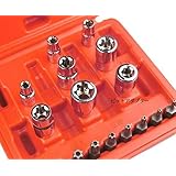 Garage.com 17pc E型トルクスソケット＆いじり止め付きトルクスセット WHSKJ056 [並行輸入品]