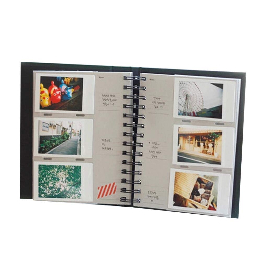 1 Book 3 Inch Photo Album Vertical Leather Coil Insert Picture Album Train Tickets Storage Book for Photo Decor (20 Pages/ 160 Sheets, Black) for Home and Office 1 Book 3 Inch Photo Album Vertical Leather Coil Insert Picture Album Train Tickets Storage Book for Photo Decor (20 Pages/ 160 Sheets, Black) for Home and Office