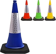 Street Solutions UK - 750mm Tall Traffic Cone Reflective Sleeve For Indoor And Outdoor Usage, Self Weighted Cones Are Manufactured In The UK