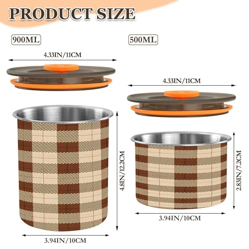 Canister hermético para café Kigai beige 500 ml miniatura 3
