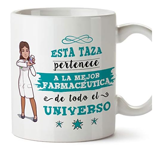 MUGFFINS Taza Farmacéutica (Mejor del Universo) - Regalos Originales y Divertidos de Farmacia