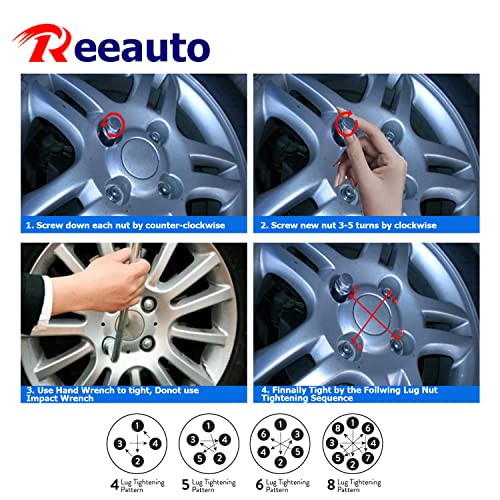 Image of M12x1.5 Lug Nuts with Mag Flat Seat 24 pcs 13 /16 inch 21mm Hex 1.46x1.18 | for Tacoma 4Runner FJ Cruiser Corolla Chrome Wheel Lug Nut