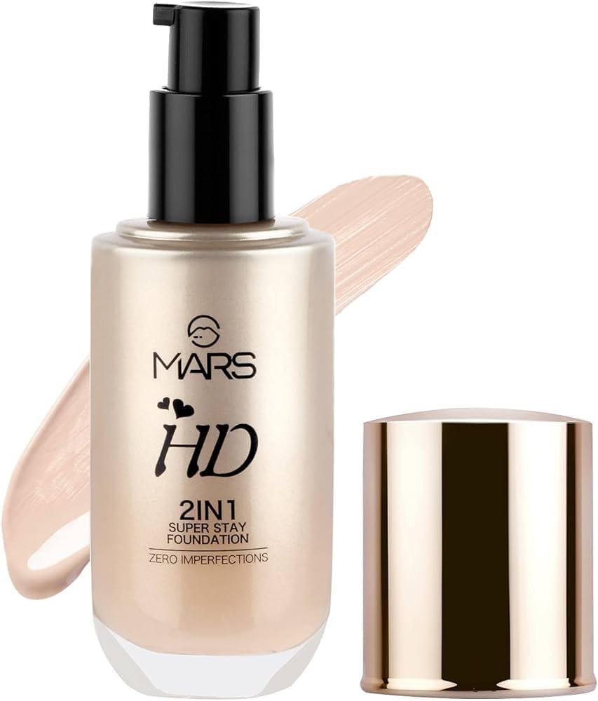 Buy Mars HD 2IN1 Super Stay Foundation Light Weight Waterproof F07
