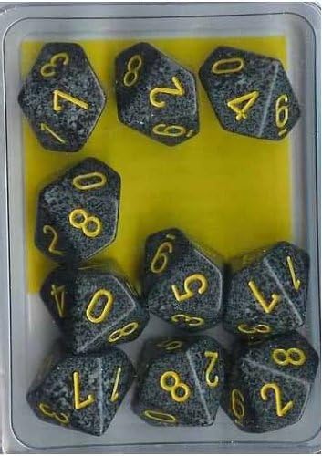 Chessex Dice Sets: Urban Camo Speckled - Ten Sided Die d10 Set (10)