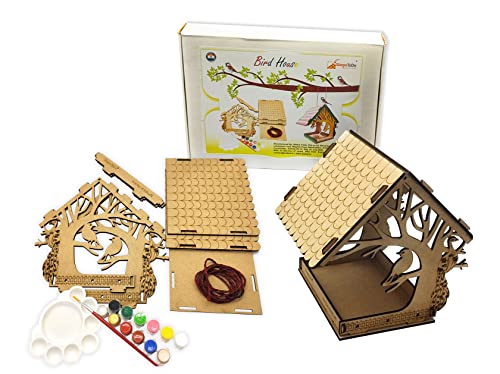 StepsToDo Build & Paint Your Own Wooden Bird House Kit. DIY Arts & Crafts Bird House Making Kit. (B0B719YDWC) Amazon Price History, Amazon Price Tracker